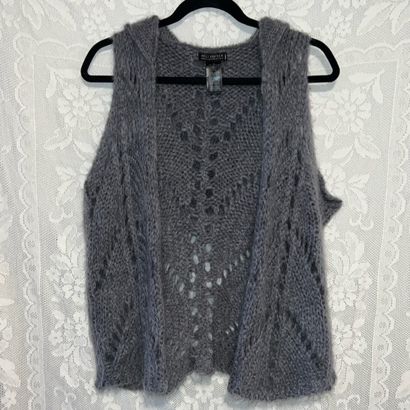 Vintage Made in Italy Mohair Blend Knit Holt Renfrew Vest - Picture 2 of 3